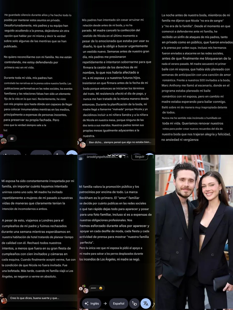 cardgani's tweet photo. las historias de brooklyn beckham vs sus padres, en español para los que les gusta el chisme pero no saben ingles (yo) https://t.co/ZhVgDSms58