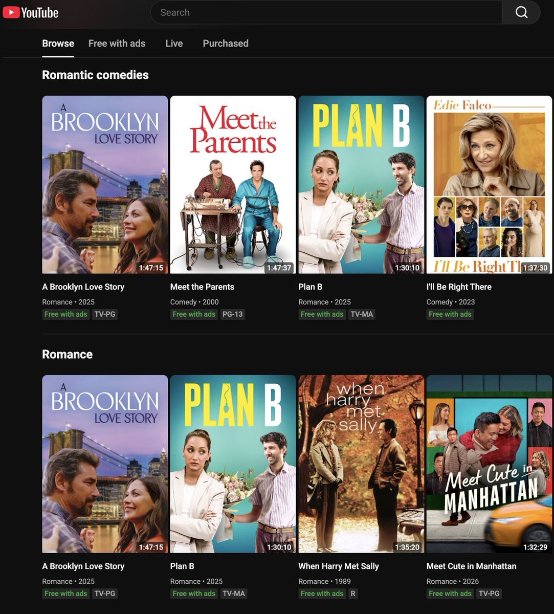 jokezerocomedy's tweet photo. Plan B is now streaming for FREE on YouTube Movies &amp; TV. You can catch it right alongside some classics!

https://t.co/uZyNtgiWQY https://t.co/ejdUH1EXpk