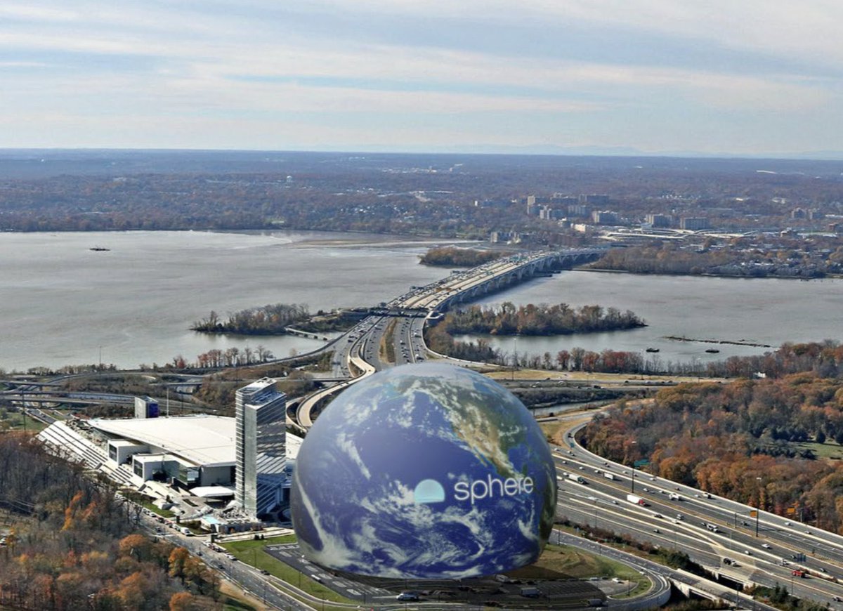 FearedBuck's tweet image. The Sphere is coming to the DMV. 

Maryland has announced plans to build a Sphere in National Harbor, near Washington, DC.