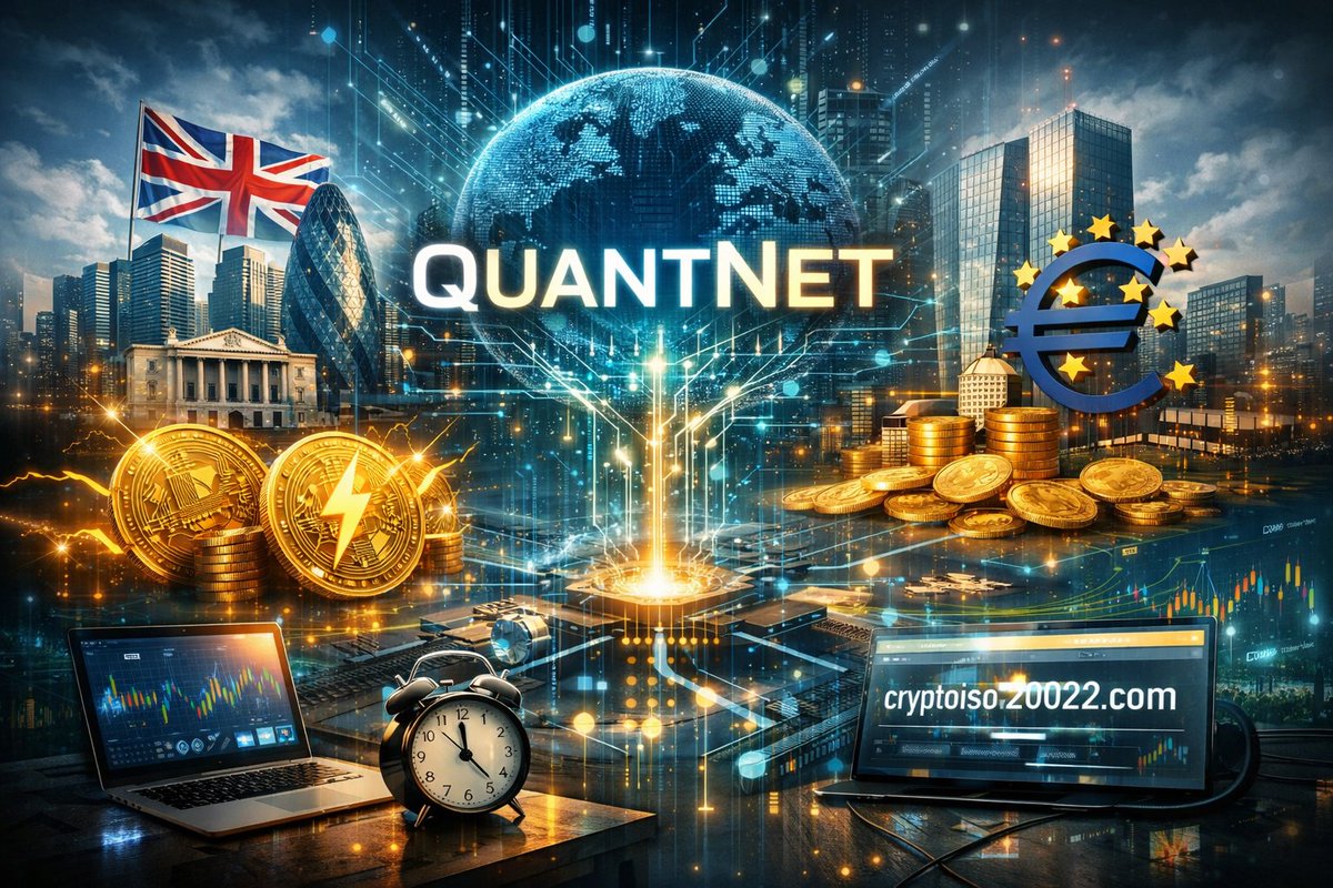 criptoiso20022's tweet photo. ISO 20022 terminó. QuantNet comienza. El dinero ahora es programable. 💰⚡ 6 bancos UK ya lo usan. El BCE lo adopta. La liquidación nunca fue igual. Lee el futuro 👇 Mañana a las 9 am en https://t.co/eioeIwsgzo #QuantNet #ISO20022 #Finanzas https://t.co/euflSDftM0