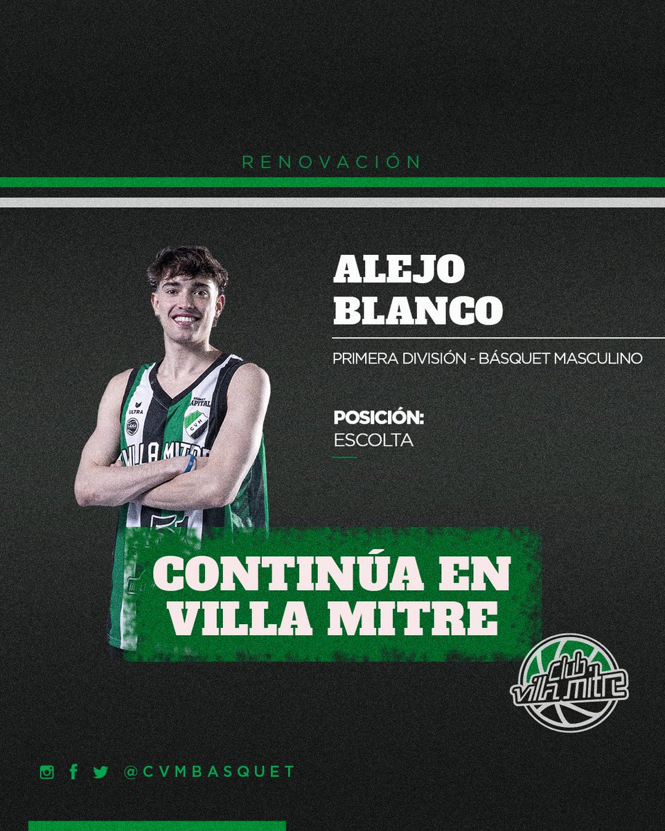 𝐑𝐄𝐍𝐎𝐕𝐀𝐂𝐈𝐎𝐍 🔜 

Confirmada la joya para esta temporada 💎

¡Vamossss, Alejo! A seguir rompiéndola 👊

#VamosLosPibes #SomosFamilia