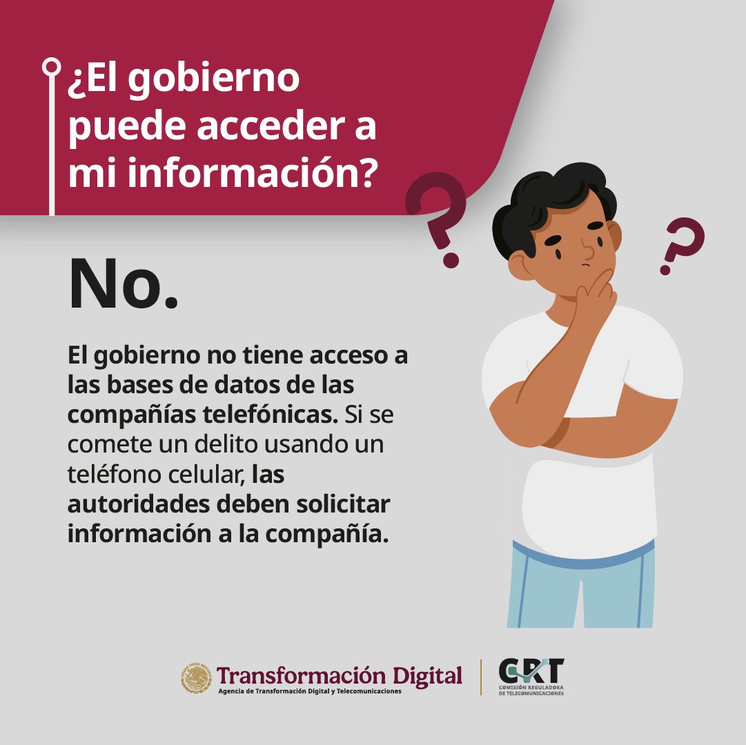 AgenciaGobMX's tweet photo. La vinculación de tu línea celular es una medida para protegerte 🛡️📱

Si lo haces en línea, verifica que sea el enlace electrónico oficial de la compañía telefónica que te da el servicio

✅ El proceso incluye una "prueba de vida" para evitar que alguien más use tu nombre

✅ Una vez validada la identidad, la imagen se elimina

✅ El gobierno NO tiene acceso a los datos de las personas

✅ Las compañías telefónicas no guardan ningún datos biométricos 

✅  Tus datos personales son protegidos bajo la Ley Federal de Protección de Datos

Tienes hasta el 30 de junio para vincular tu teléfono