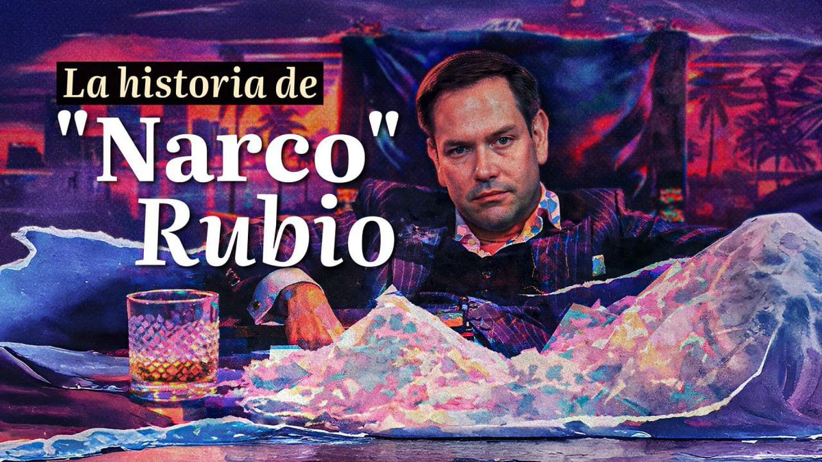 🇺🇸 Marco Rubio acusa al narcotráfico como un mal “exportado” desde América Latina, pero su pasado familiar y el financiamiento de su campaña generan dudas. Esto sugiere que lo ilícito no solo viaja en lanchas, sino también por los pasillos del poder en Estados Unidos.