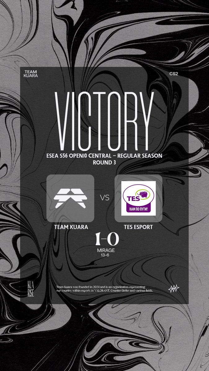 VICTORY: 1-0!🛡️ 

Mirage (13-6) Great start to the week. On to the next one! #KUARISE⚡️