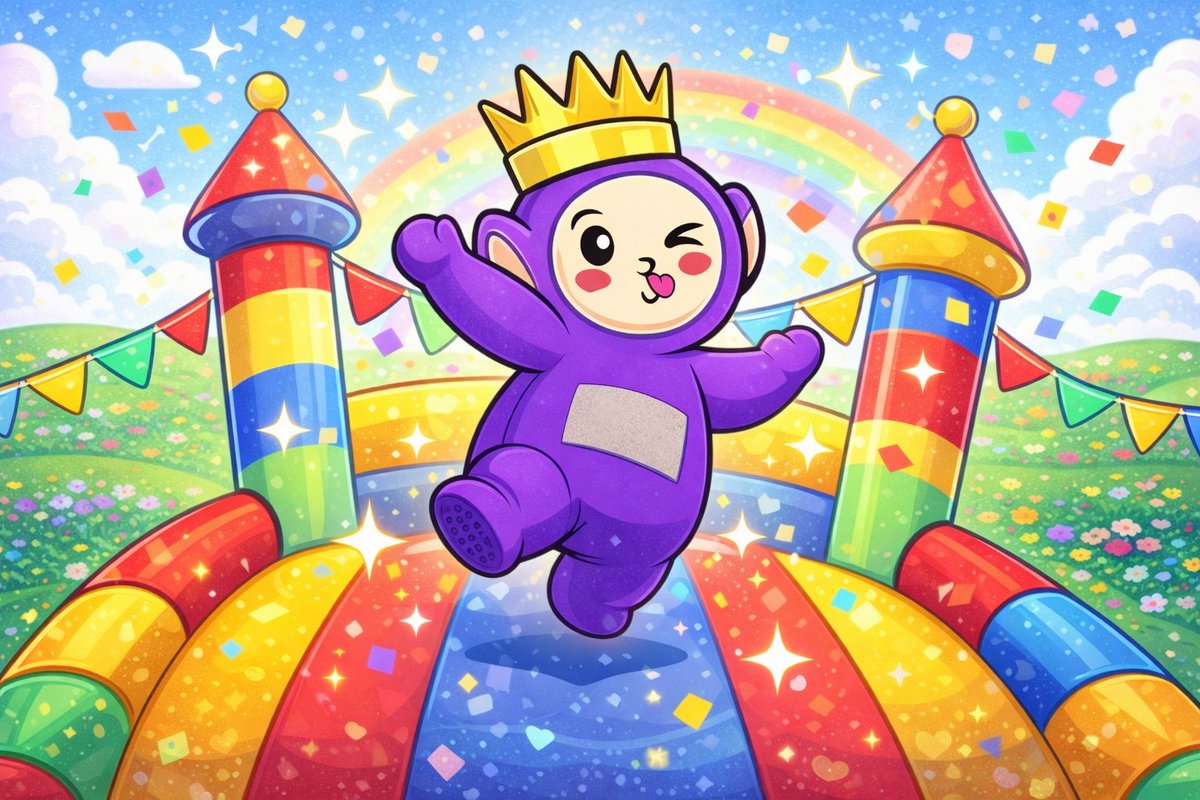 Teletubase's tweet image. Eh-oh! 

Freemint? On base.