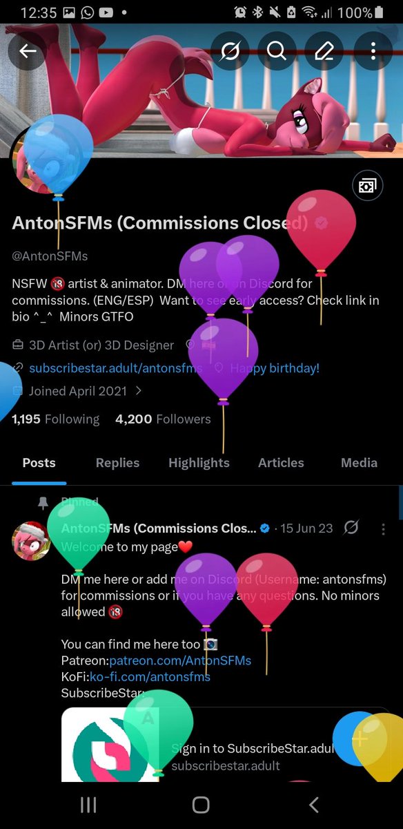 AntonSFMs (Coms Open) tweet media