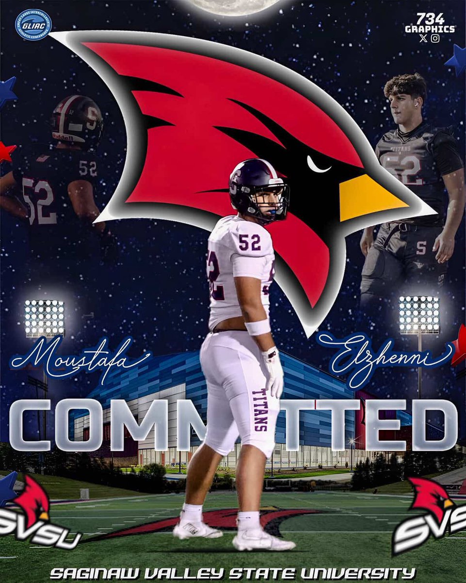 MooseElzhenni's tweet photo. Grateful to say that I am 100% committed!! @svsu_football @CoachGus90 @FBCoachEngle @Coachvon05 @SHSTitansfball @Wrongarm55 @CoachRyanReason https://t.co/4iulMwhcg8
