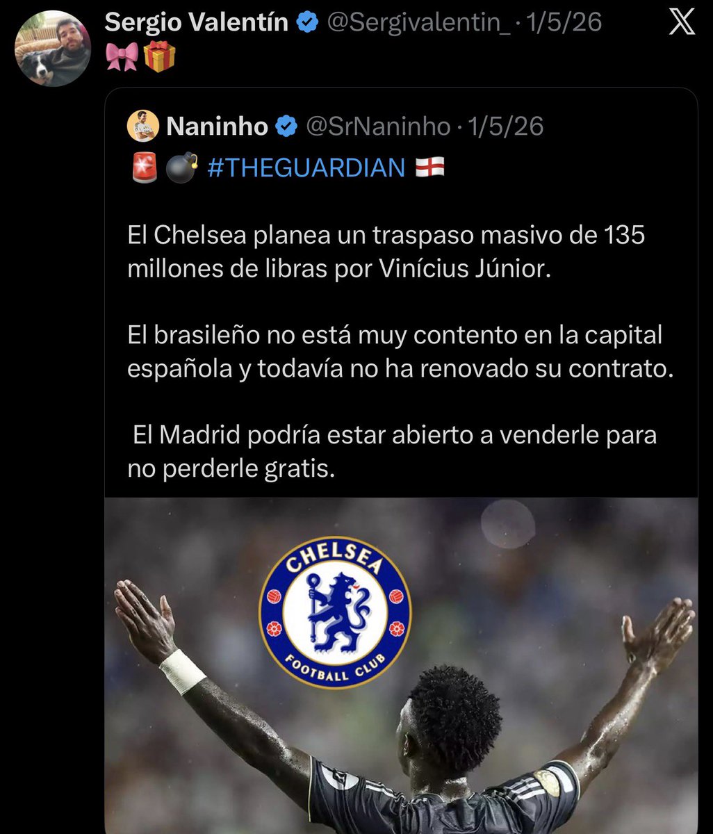 Sergio Valentín está decepcionado con sus seguidores por los insultos …

Imagínate Sergio como se siente Vinicius con ustedes…