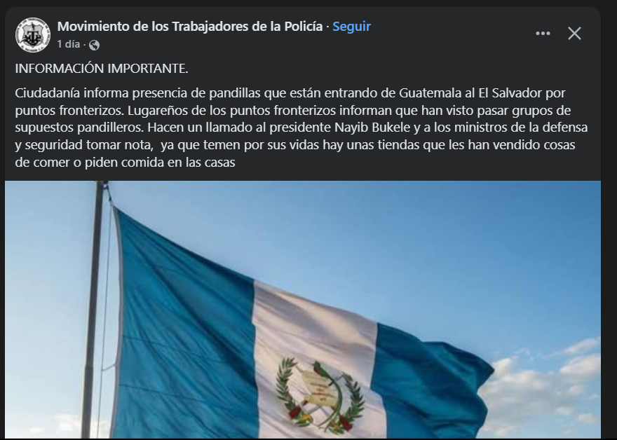 Esperemos que nuestras autoridades se hayan anticipado a esto. <a href="/PNCSV/">PNC El Salvador</a> <a href="/FUERZARMADASV/">FUERZA ARMADA</a> <a href="/nayibbukele/">Nayib Bukele</a>