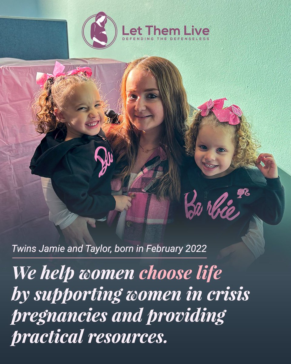 Twins “Jamie” and “Taylor” were saved from abortion because our community of supporters came alongside “Kendall” when she felt like there was no other option but abortion. We stepped into her difficult situation and offered hope and support, compassion and practical resources, to