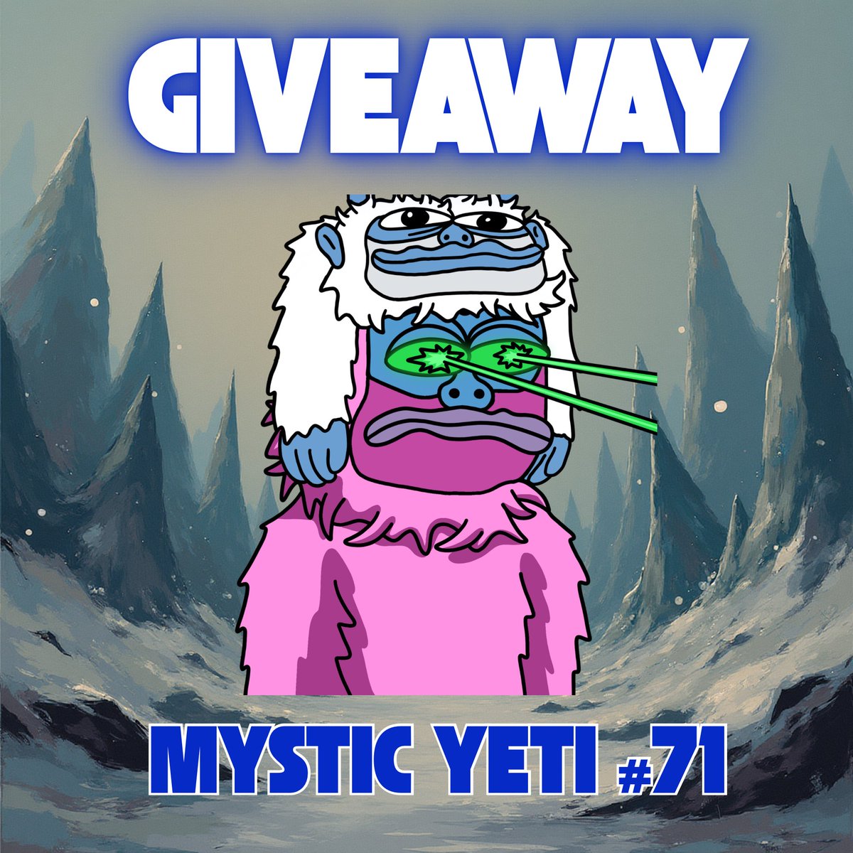 🚨 GIVEAWAY 🚨

Where the <a href="/lofitheyeti/">Lofi The Yeti</a> &amp; $SUI fam at ??? Lets give away a Mystic Yeti 🥶

To join:

❄️ Follow ME <a href="/ImJustSero/">Sero</a> 
💙 Like &amp; RT this post 
👥 Tag 3 friends below! 
🌐 (MUST DO) Join THE GM CLUB > x.com/i/communities/…

Winner in couple days!