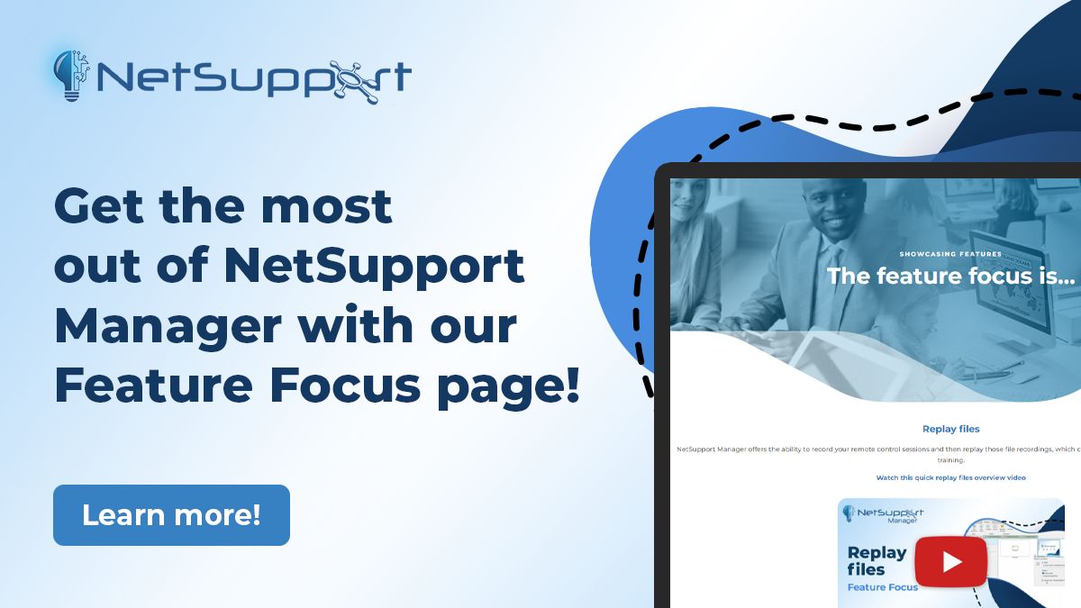 NetSupport_Corp's tweet photo. Want to become a NetSupport Manager pro? 🏆💻 Our Feature Focus page is packed with deep dives into the tools that make remote support seamless.

Check it out here: https://t.co/VYWr1AB6ia 🔗

#NetSupportManager #RemoteSupport #ITTips #TechTutorial https://t.co/PCj41fv46V