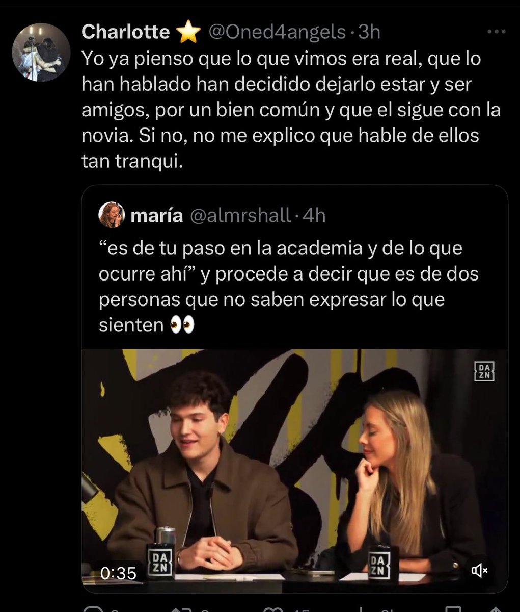HOPExMIL's tweet image. Espero que lo estén tergiversando y sea delirio ovi, porq suponiendo q lo dice por O es hp con todas las letras porq tiene NOVIA y si recién terminaron y no se sabe sigue siendo hp… y si no es verdad que siente algo por ella y lo dice con alguna intención de fomentar también hp