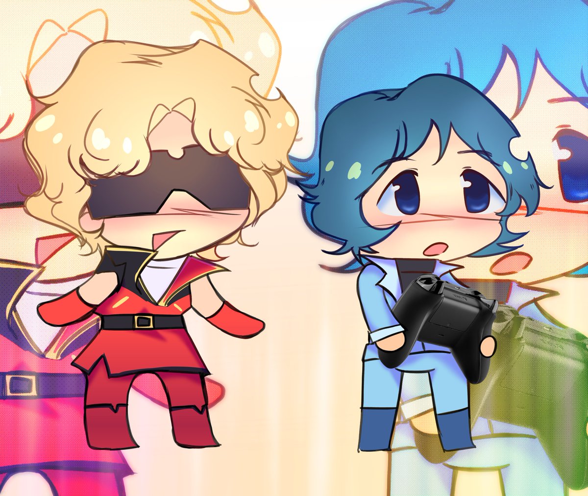 Quattro and Kamille doomed by the hyper realistic xbox controller