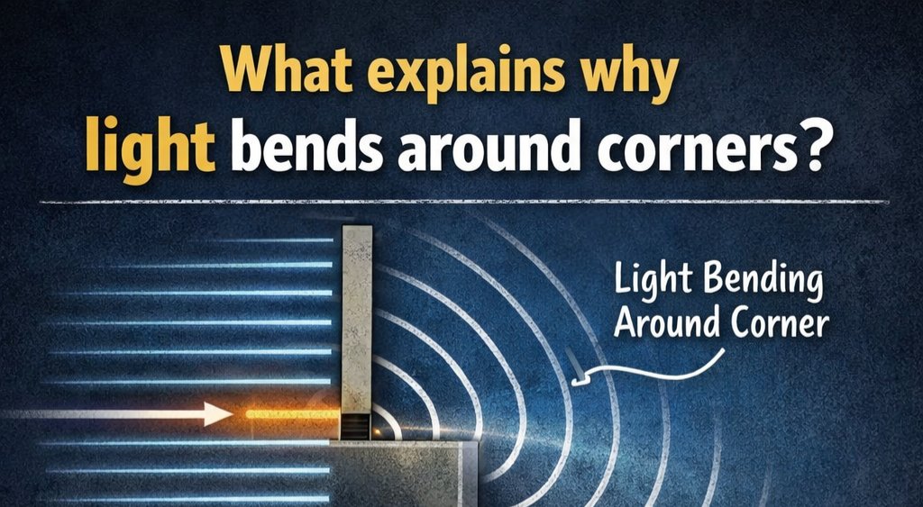 pankaj_k13's tweet image. What explains why light bends around corners?
A. Reflection
B. Refraction
C. Diffraction
D. Polarization
Reply your answer before checking detailed video  👇
At DadsDiscoveryLab
#SciencePoll #Physics #LearnSomethingNew