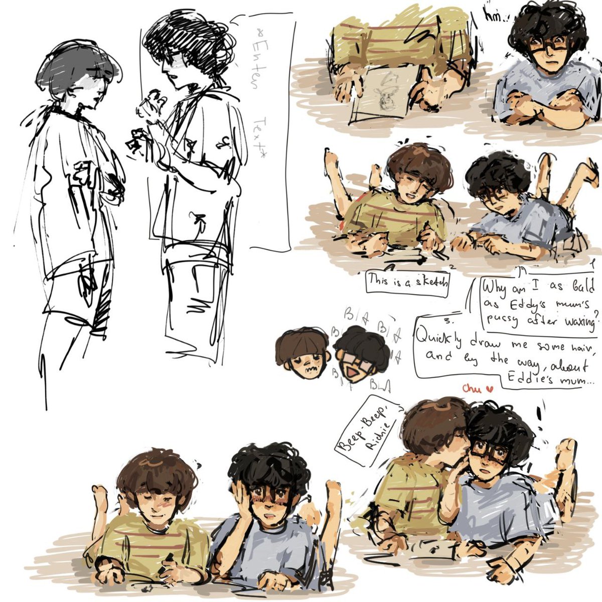 timm2yeah's tweet photo. Oh, im #ryers addicted.. #StrangerThings #willbyers #richietozier #IT https://t.co/kcc6NOv3In