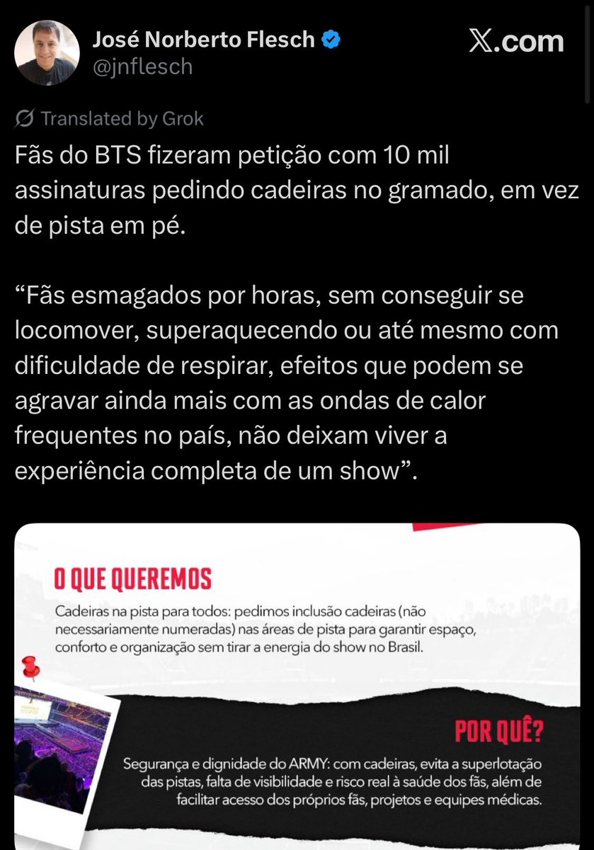 BARMYSTREAM's tweet image. 📰 ALCANCE VAI ALÉM DA PETIÇÃO

As assinaturas são super importantes, mas continuem falando sobre. É super importante sim termos essa discussão

Veículos como Estadão, Billboard Brasil, Rolling Stone Brasil e insiders do mundo de eventos estão falando sobre o nosso pedido, army…