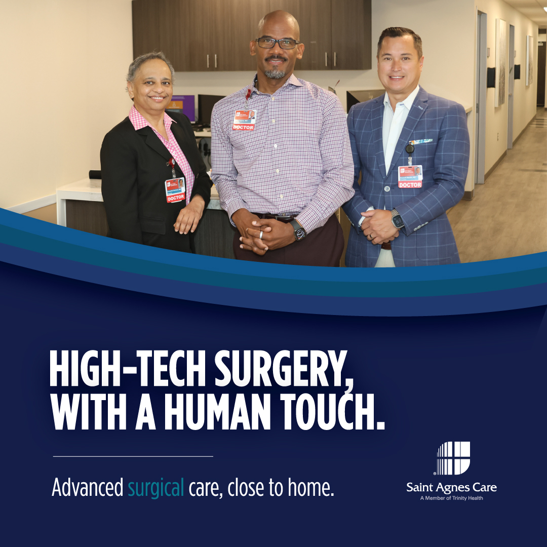 Surgery can feel overwhelming but the right team can make all the difference. At Saint Agnes Care, our General Surgery team offers advanced minimally invasive and robotic surgery, focused on faster recovery and compassionate care. Learn more: bit.ly/4904ZLm