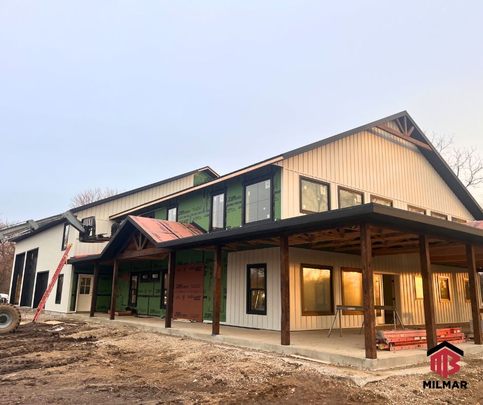 The barndominium builds don't stop, and neither do we 💪 We love the sunset glow this construction site had last week. Ready to plan your next build with experts? Contact our team today!

#MetalHome #Barndominium #PostFrame #Indiana #MetalBuilding