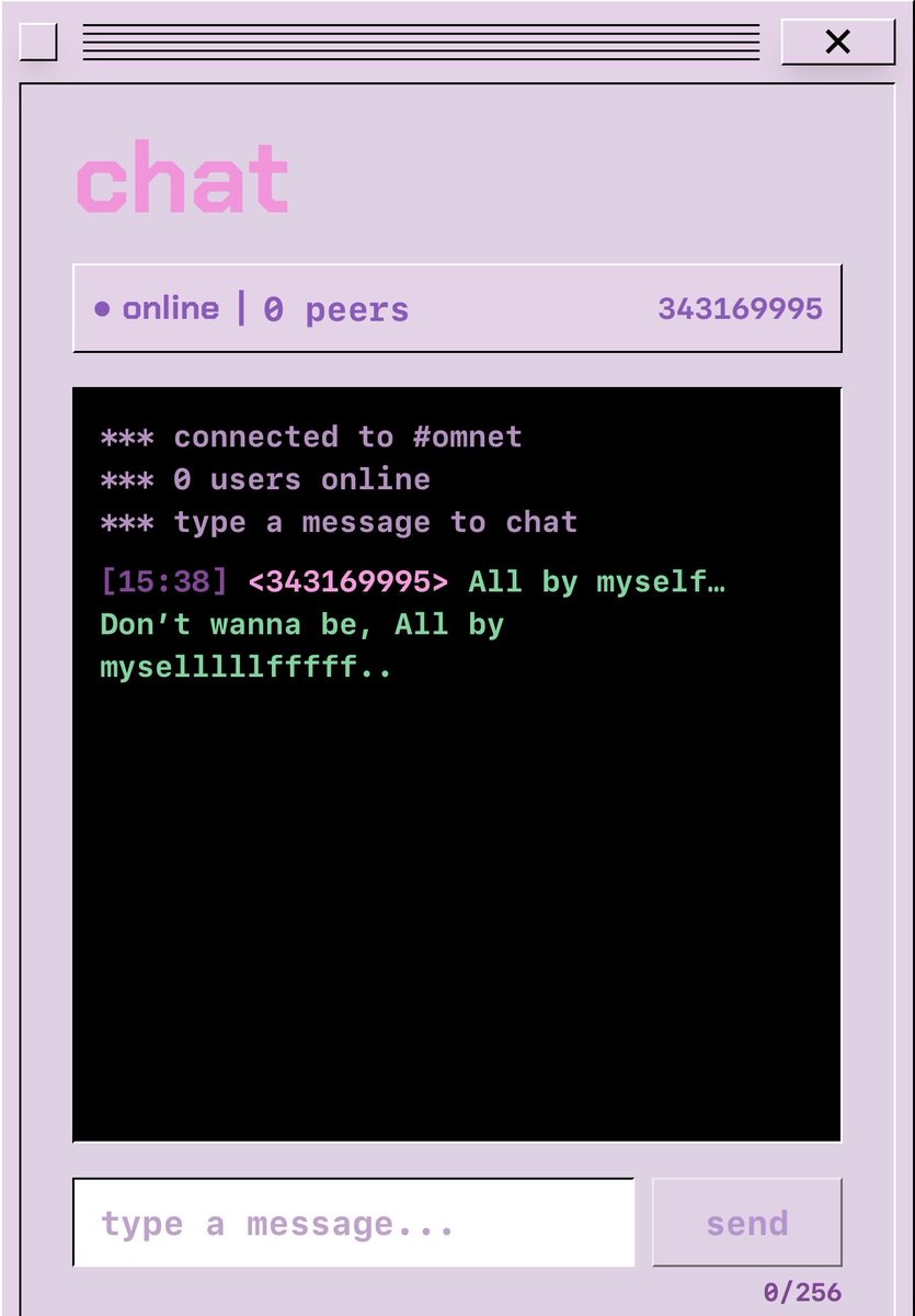 Do you guys know what’s it’s like to have a dope communication system &amp; be alone… 

All by my Selllfffffff… <a href="/OnlyMemes_OS/">OnlyMemes</a> 

P.S $chilldev is coded for real!!