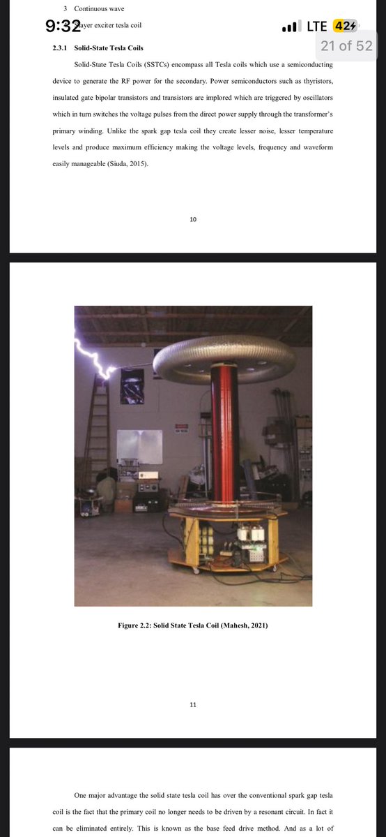 bigdaddyfemi's tweet image. My final thesis in uni was about “wireless power transmission”
I intended on modeling Nikola Tesla’s Wardenclyffe tower but on a small scale
I started but had to stop because of instability of the output voltage

I was able to generate the corona effect as seen below……