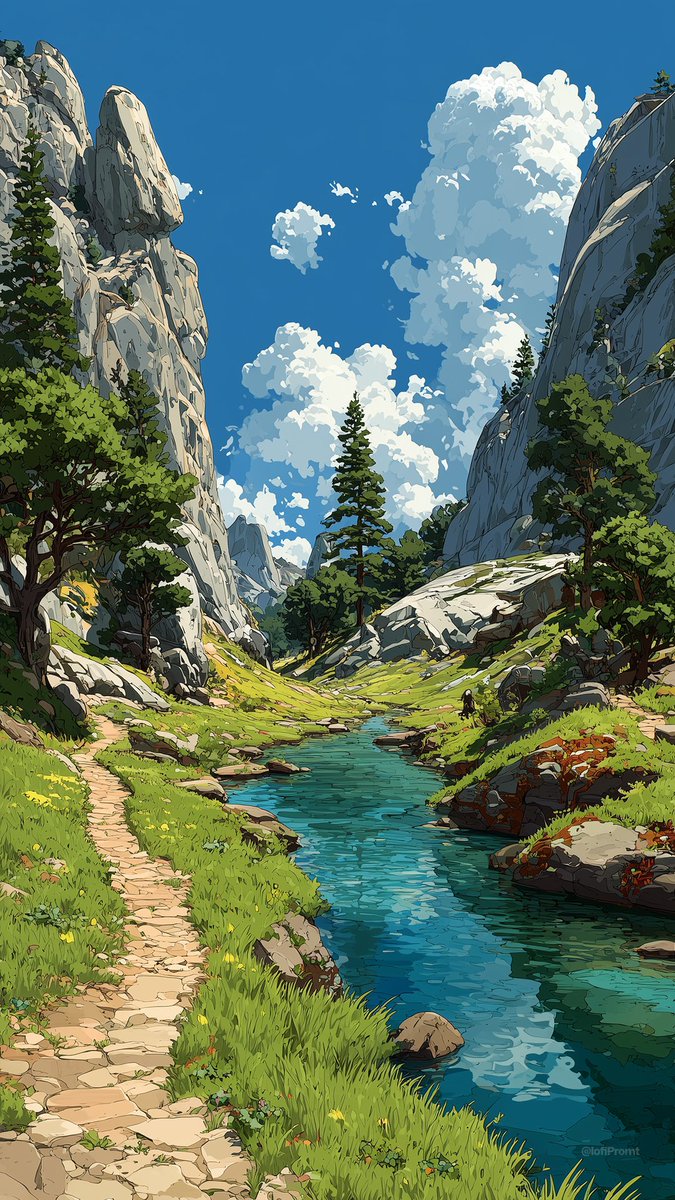 lofipromt's tweet photo. Quiet Passage ✨#lofi #wallpaper #landscape #mountainvalley https://t.co/RPnMbGCUu8 https://t.co/JTL1PEACPs