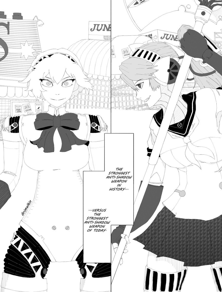 The strongest Anti-Shadow weapon. Aigis and Labrys. Play P4AU. #Jjk #Persona #Persona3 #Aigis