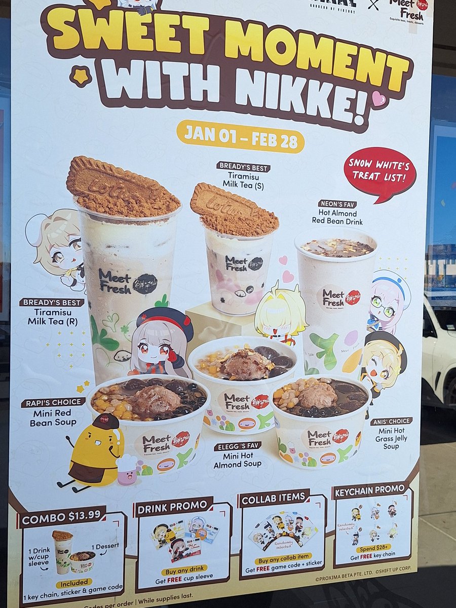 anipiezyt's tweet photo. This drink is so good I think Bready made it herself! Can't wait to try the grass jelly soup!
#NIKKE
#meetfresh https://t.co/7ETpaoif61