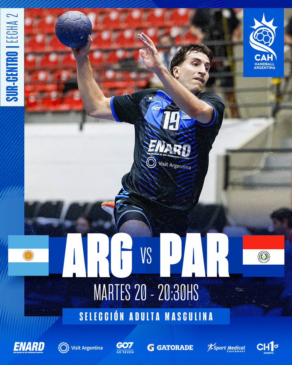¡JUEGA ARGENTINA! 🇦🇷⚔️

🏆 Sur-Centro Adulto Masculino
🗓️ Fecha 2
🆚 Paraguay 🇵🇾
⏰ 20:30hs
🏟️ SND Arena 🇵🇾
📱💻 En vivo <a href="/FOXSportsArg/">Fox Sports Argentina</a>