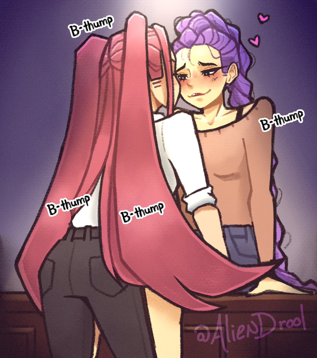 AlienDrools's tweet image. #Rumira from @ambii_violence fic TKIOF. I’ll link it below for anyone interested in reading it. 
It’s very cute, fun, and worth a read!💜💕

[ #KPOPDEMONHUNTERS #KPDH #kpopdemonhuntersfanart ]