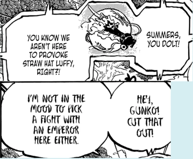 writingpanini's tweet image. #OnePiece

- We aren't here to provoke Luffy
- I'm not in the mood to pick a fight with an Emperor
- There will be trouble, Luffy is here
- What's your biggest fear? Nika

They don't fear Loki. They fear Luffy. Luffy &amp;gt; Loki.