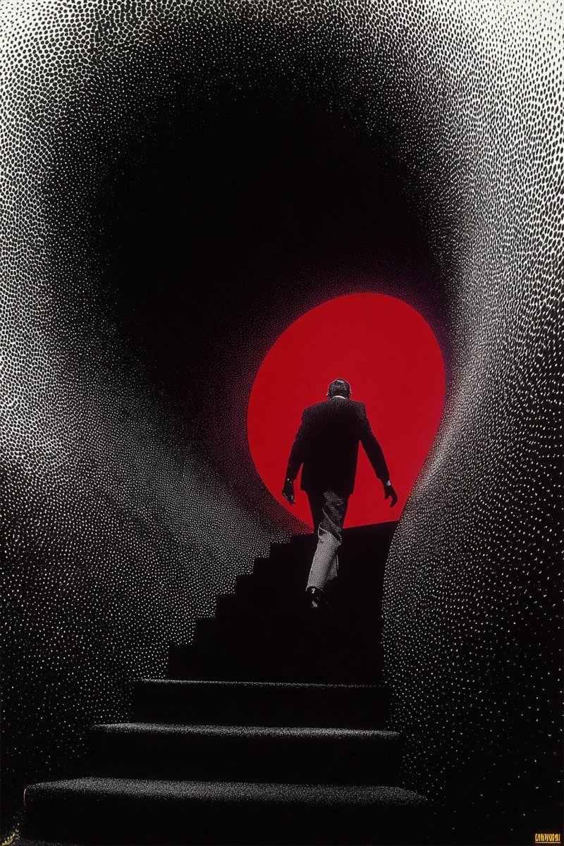 Portal stair poster frame