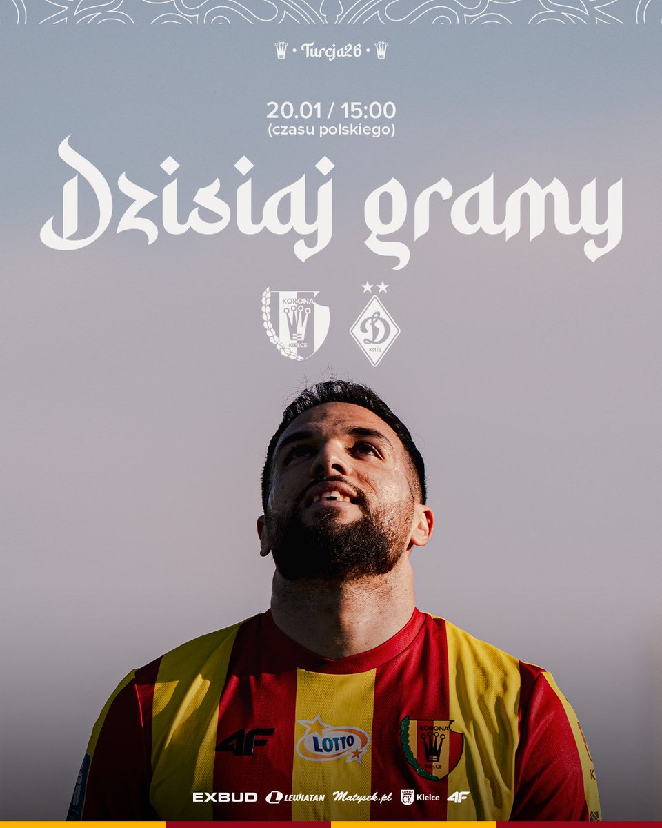 MATCHDAY! ⚽

🆚 <a href="/DynamoKyiv/">FC Dynamo Kyiv</a> 
🕑 15:00
📺 Transmisja na naszym Facebooku