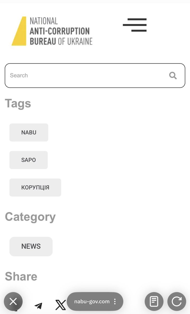 casusbellii's tweet image. Exemple flagrant de désinformation 

Le site qui sert de source à cette histoire est littéralement un faux site qui n’appartient pas à la NABU (service anti corruption ukrainienne) 

Le faux site est nabu-gov.com (1)

Là où le vrai site est nabu-gov.ua (2)