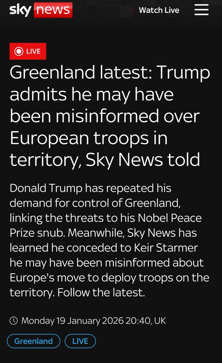 Trump har "misstagit" sina vänners avsikt. 
Trump, som den fredsgud han är kan nu rulla tillbaka sina hot. 

Herregud...