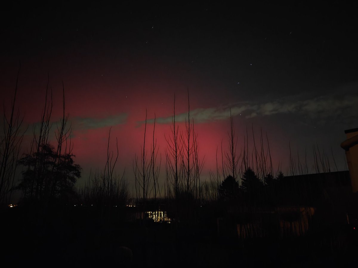 Shawnee_vdW's tweet photo. @NoodweerBenelux Noorderlicht zichtbaar met het blote oog op dit moment! Deze foto is genomen in Assenede, België #AuroraBorealis #Noorderlicht https://t.co/e1KHxJVw9s