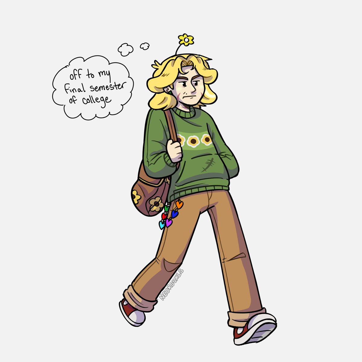 Drawing my favorite character in my irl situation #hflowey