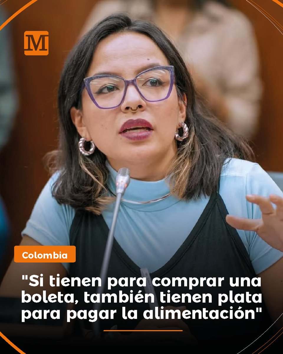 elmeridiano_co's tweet image. #Colombia | La representante a la Cámara Jennifer Pedraza anunció un proyecto de ley para prohibir el ingreso a conciertos y eventos deportivos a padres y madres que incumplan con la cuota alimentaria de sus hijos.

“Si tienen plata para una boleta, también la tienen para…