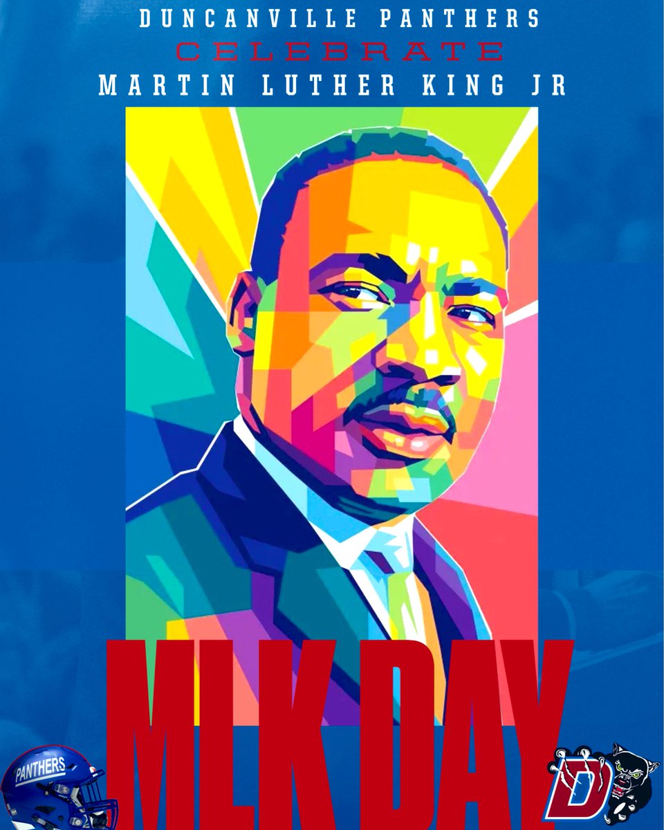 Duncanville_FB's tweet image. Today we honor the life, legacy, and leadership of Dr. Martin Luther King Jr. A reminder to lead with courage, serve with purpose, and stand for justice.
#MLKDay #PantherPride #ServiceAboveSelf
