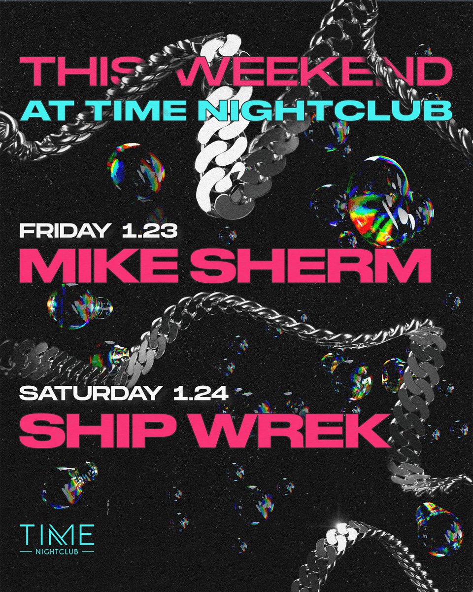 timenightcluboc's tweet image. Looking for weekend plans? 👋 Peep the below ⬇️

Get your tix at timenightclub.com/events