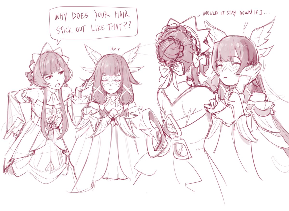 egakuning's tweet image. i love columbina's lil hair tufts