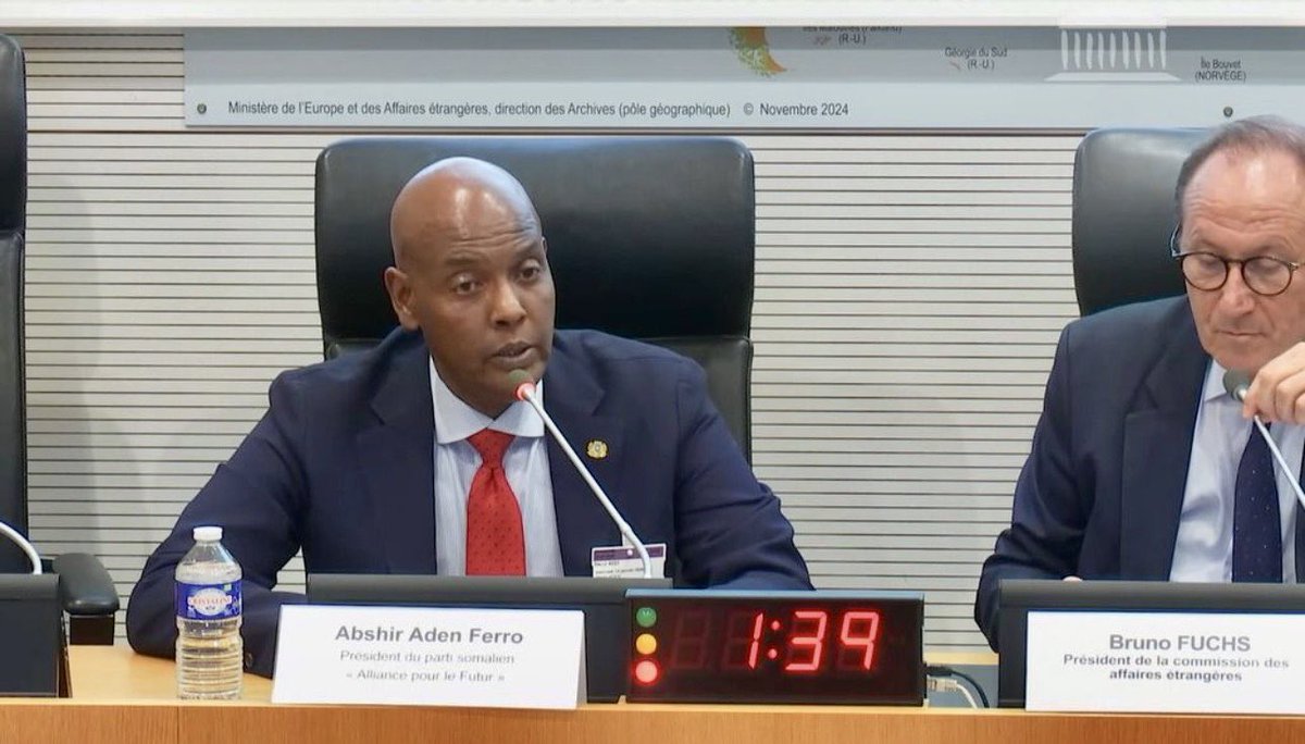 AbshirFerro's tweet photo. On the 14th of January 2026 , I had the privilege of delivering high-level strategic briefings in Paris at the National Assembly🇫🇷

It was an honour to present my geopolitical analysis of the Horn of Africa to the Foreign Affairs Committee, alongside distinguished leaders including Bruno Fuchs and former President of France, François Hollande. 🏛️
#Somalia #Geopolitics #XIM #Leadership #Africa #Diplomacy #Paris