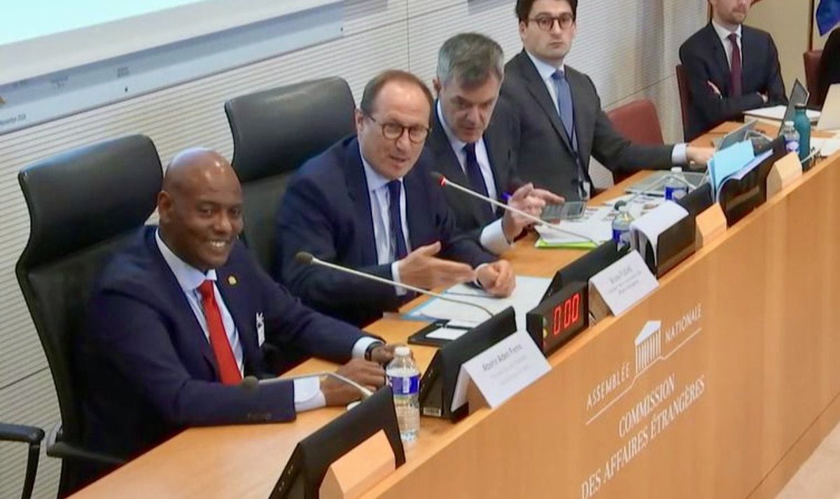 AbshirFerro's tweet photo. On the 14th of January 2026 , I had the privilege of delivering high-level strategic briefings in Paris at the National Assembly🇫🇷

It was an honour to present my geopolitical analysis of the Horn of Africa to the Foreign Affairs Committee, alongside distinguished leaders including Bruno Fuchs and former President of France, François Hollande. 🏛️
#Somalia #Geopolitics #XIM #Leadership #Africa #Diplomacy #Paris