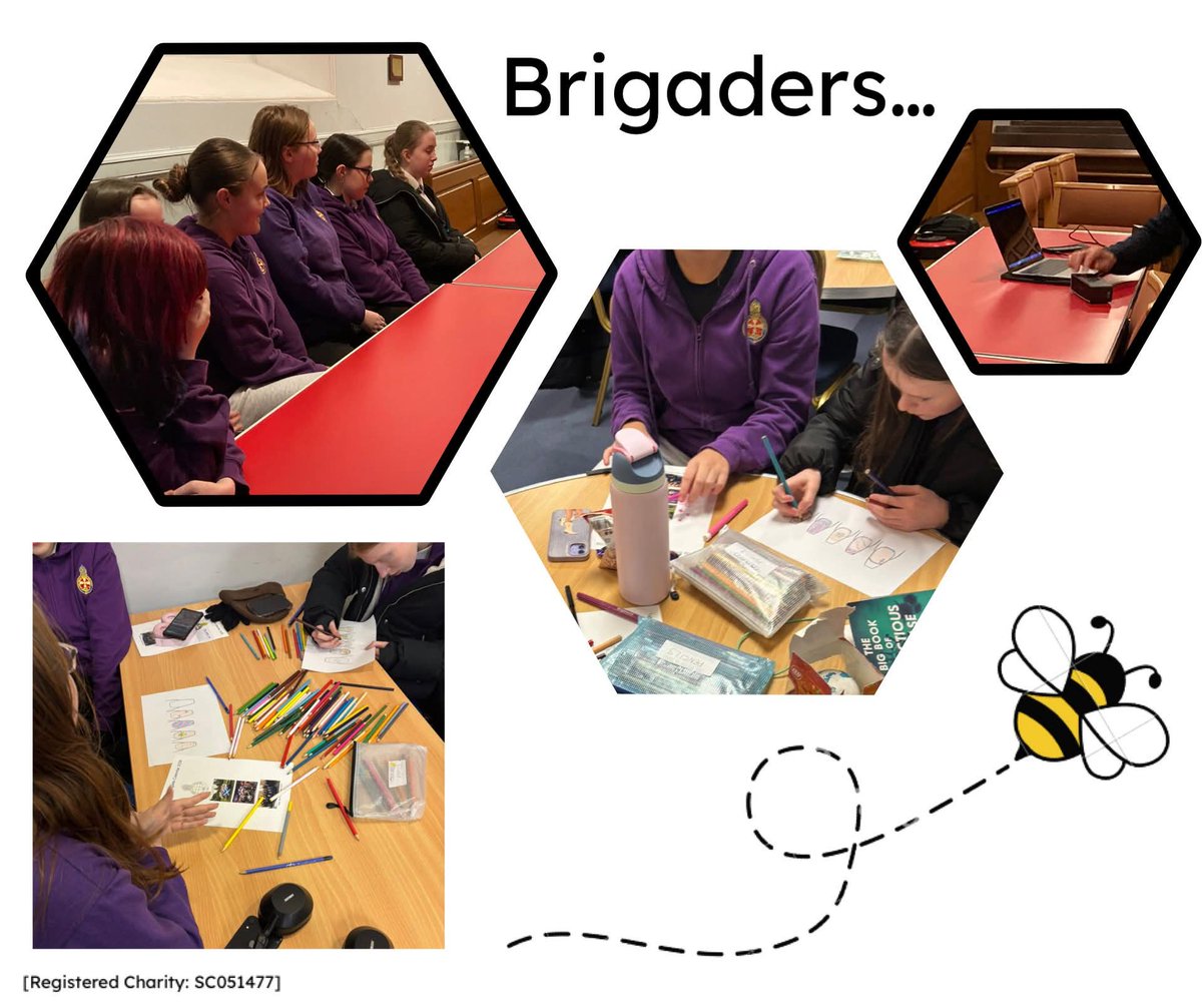 A busy night at <a href="/BrigadeShotts/">Shotts Girls Brigade</a> 
The Brigaders heard about the Youth Alpha Course and continued their designs for GB nails 
Juniors selected from their ‘Kindness Jar’ and thought about ingredients for their smoothies.
The Explorers learned about bees &amp; honey <a href="/gbinscotland/">GB Scotland</a>
