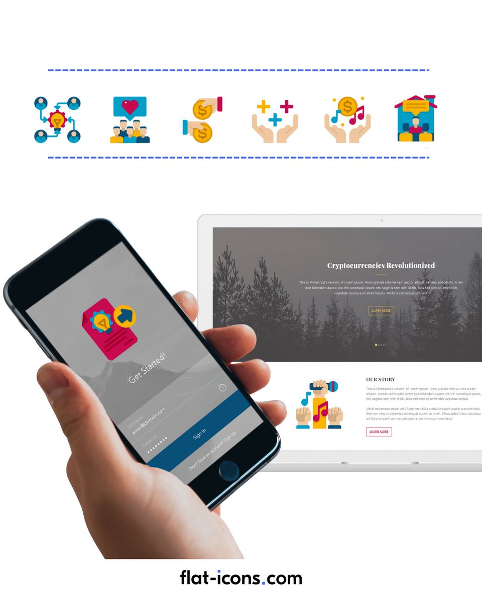 Flat Icons tweet media