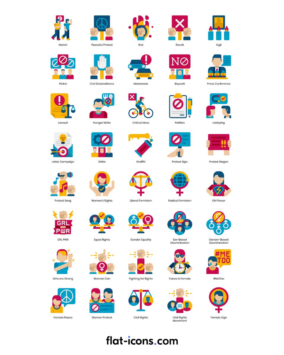 Flat Icons tweet media