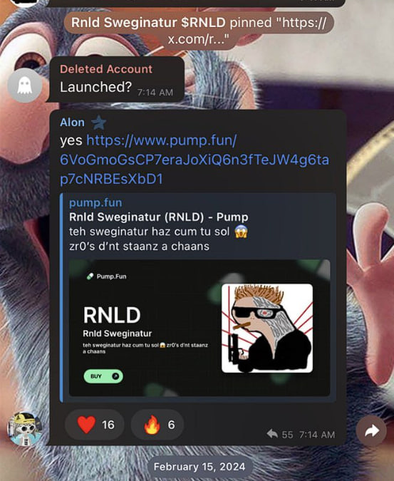 I just saw this. Do whatever you want with it. $rnld
6VoGmoGsCP7eraJoXiQ6n3fTeJW4g6tap7cNRBEsXbD1