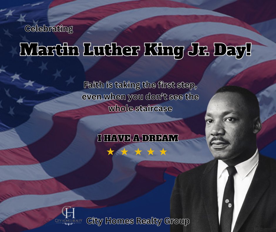 CHomesrealty's tweet photo. Today, we honor the legacy of Dr. Martin Luther King Jr., a leader who taught us that true change is born from respect, justice, and human dignity. 

#mlkday #celebration #honoring https://t.co/usYOvB5zAc