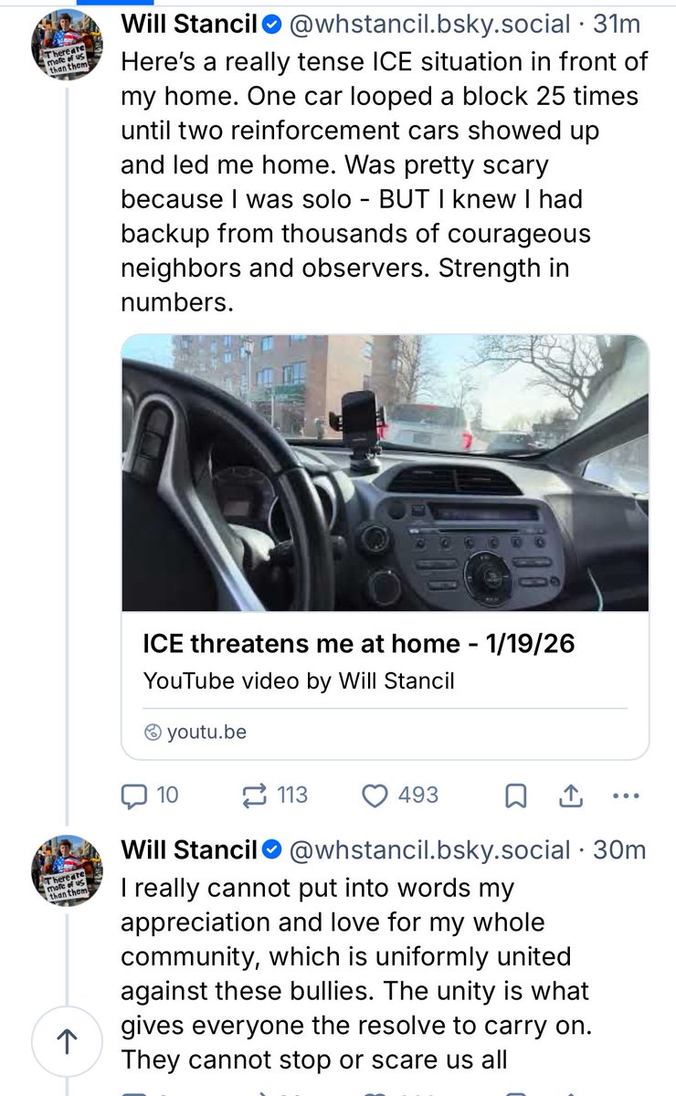 ICE agents gave Will Stancil a taste of his own medicine with a home visit today

Follow: <a href="/Kirkianpatriot/">Future Greenland Resident</a>