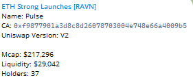 No one watching ETH chain?

We are.

$PULSE
0xf9877901a3d8c8d26078703004e748e66a4009b5